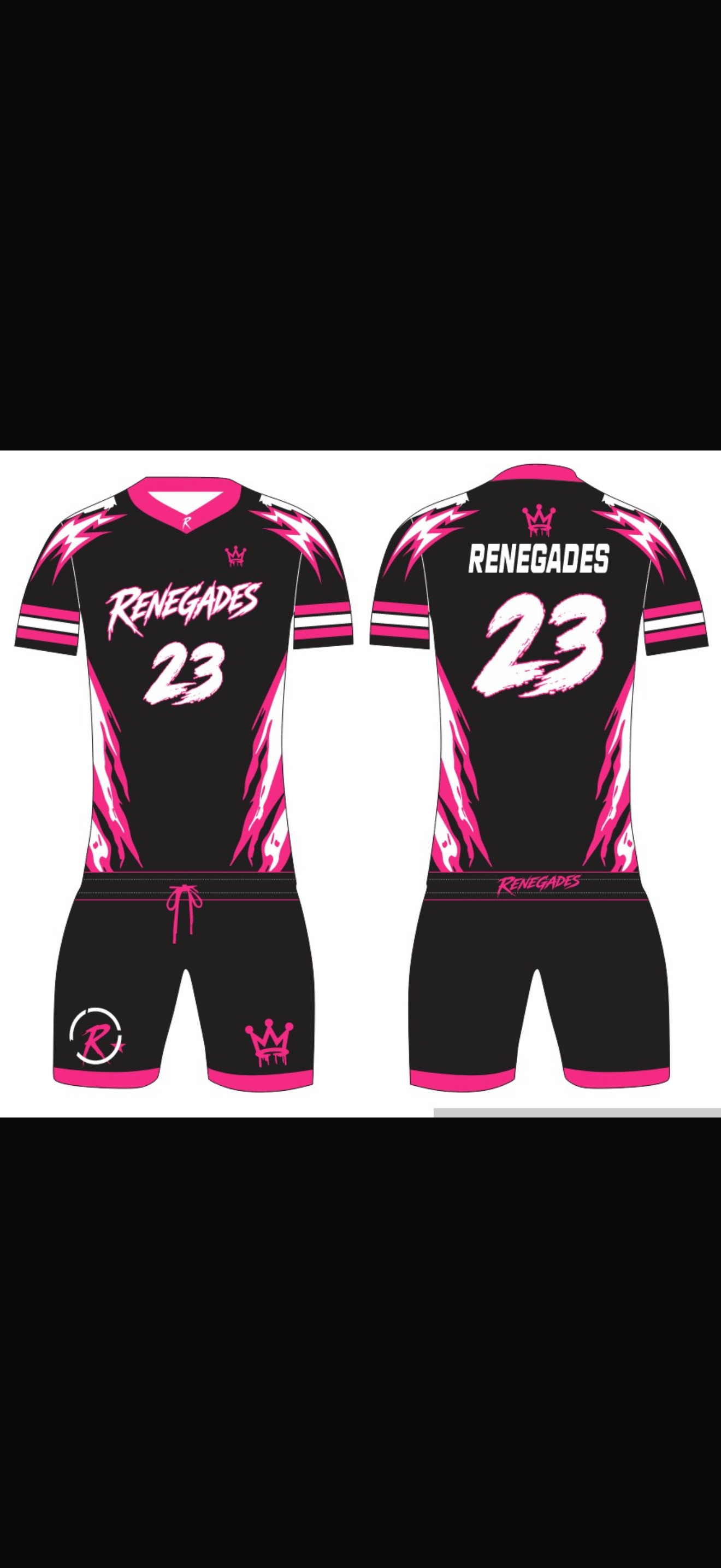 Black Game Uniform Set